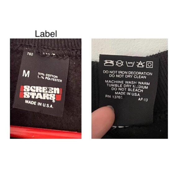 90s vintage black las vegas university collegiate varsity pullover sweatshirt - Picture 8 of 8